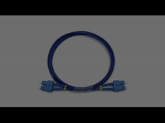 SC To SC Duplex Single Mode LSZH бронированный оптоволоконный патч кабель 3,0 мм Синяя куртка