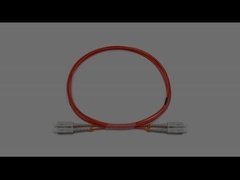 Внутренний SC To SC Дуплексный мультимод OM1 OFNR Волоконно-оптический патч кабель 2,0 мм Оранжевая куртка