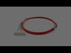 LC/UPC 6 Ядра Бандл Фан-аут Волокно-оптический свинины Multimode 62.5/125um Оранжевая куртка