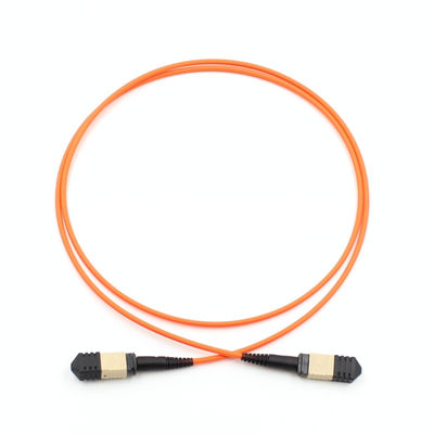 MTP Trunk Cable Assembly MPO Trunk Patch Cord with 0.35dB Max Loss 12/24/48/72 Fibers for 40/100G Ethernet Distance