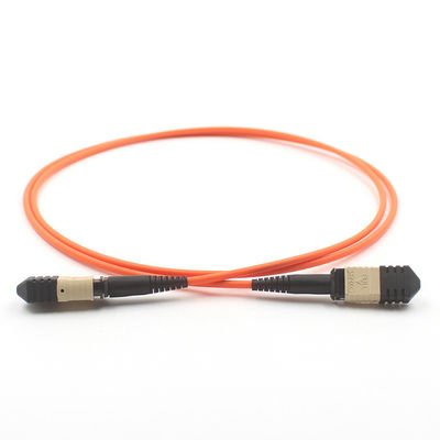MTP Trunk Cable Assembly MPO Trunk Patch Cord with 0.35dB Max Loss 12/24/48/72 Fibers for 40/100G Ethernet Distance