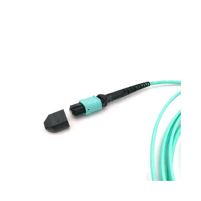 24 Fibers MPO Jumper with 0.35dB Max Insertion Loss and 150m at 850nm Reach for High-Speed Data Transmission