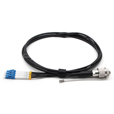 Outdoor ODC to LC 4-Core Single Mode TPU Jacket Fiber Patch Cable