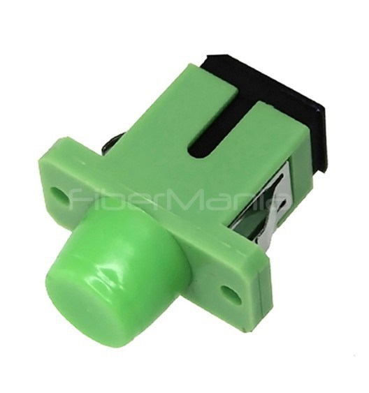 FC/APC Female – SC/APC Female Single-Mode Simplex Fiber Optic Adapter